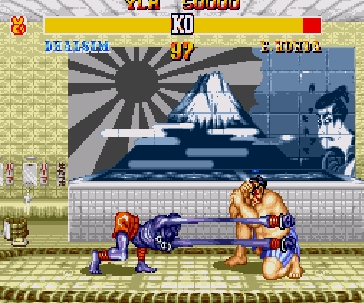 Dhalsim vs. E. Honda in 'Super Street Fighter II'